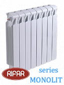 Радиатор биметаллический RIFAR МONOLIT (боковое подключение) 500/14 секций с доставкой в Елец