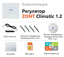 ZONT Climatic 1.2 Погодозависимый автоматический GSM / Wi-Fi регулятор (1 ГВС + 2 прямых/смесительных) с доставкой в Елец